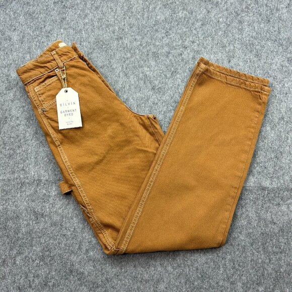 Dilvin Straight Carpenter Pants Women's Size EU 34 / US 2 Caramel Brown NWT - Picture 1 of 14